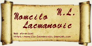 Momčilo Lacmanović vizit kartica